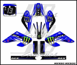Razor MX500 MX650 graphics kit decals  THICK AND HIGH GLOSS ..... - Picture 1 of 2