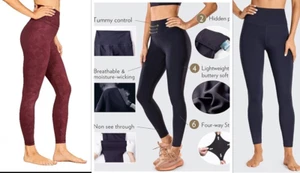 CRZ YOGA Pantaloni da Yoga Donna Sensazione Nuda, Leggings da Allenamento a Vita Alta, (R009A) - Foto 1 di 16