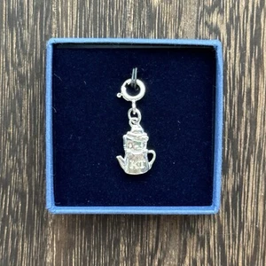 Silver 925 Sanrio Official Hello Kitty DeAgostini Accessory Charm Teapot #21 - Picture 1 of 2