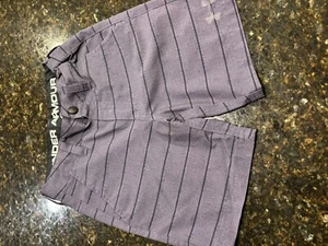 NEW Under Armour Boys 4/4 Stripe Board Shorts Swimsuit - Picture 1 of 3