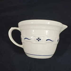 Longaberger Cerámica Rojo Tejido Tradiciones Batidora Tazón con Caño y Mango - Imagen 1 de 12