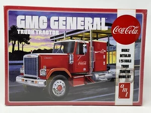 AMT GMC General Semi Truck Tractor 1/25 Scale Model Kit Coca Cola New Sealed - Picture 1 of 10