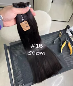 50cm 100gram Slawisch Naturhaar ~ Schnitthaar für Extensions Echthaar, Rohhaar - Bild 1 von 5