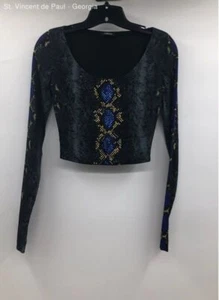 Versace Cropped Embellished Multi-Color Snake-print stretch - Size Small - Picture 1 of 8