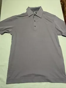 Footjoy FJ Polo Shirt Short Sleeve Grey Mens Medium - Picture 1 of 6