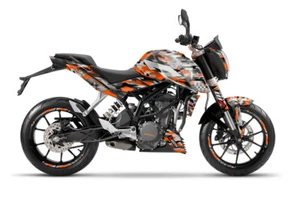 JUEGO DE PEGATINAS GRÁFICAS APTO PARA KTM DUKE 125-200-250-390/2011 - 2019 - KIT DE CALCOMANÍAS - Imagen 1 de 3
