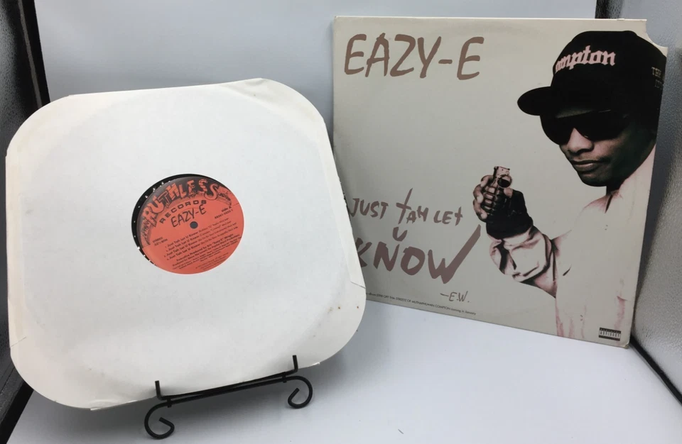 1995 Eazy E  Just Tah Let U Know 12" Vinyl 1995 Ruthless Single LP  Record Cover Foto 1 de 4