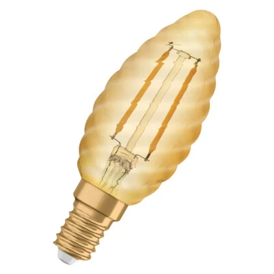 Osram E14 VINTAGE Filament LED Lampe in Kerzenform 1,5W wie 12W etra warmweiß - Bild 1 von 4