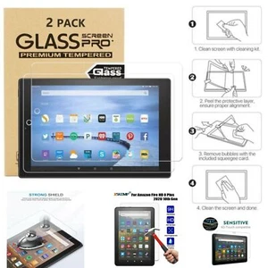 Genuine Tempered Glass Screen Protector for Amazon Fire HD 7 8 10 2021, 2022 UK - Picture 1 of 5