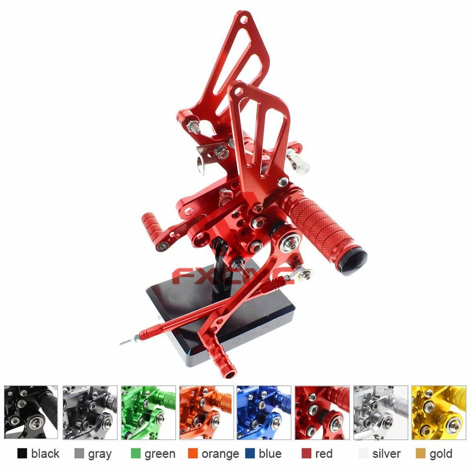 FXCNC para Suzuki GSXR1000 2000-2004 estribo trasero reposapiés delantero ajustable Foto 1 de 4