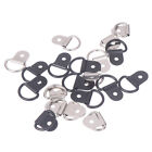 10pcs Black D Shape Pull Hook Tie Down Anchors Ring Iron Stainless Steel Ca-Z0