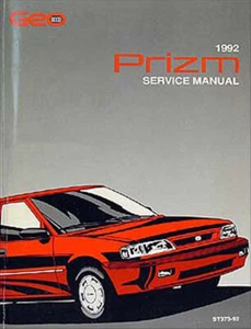 1992 Geo Prizm Shop Manual Original Repair Service Book Body Engine Wiring Etc - Bild 1 von 2