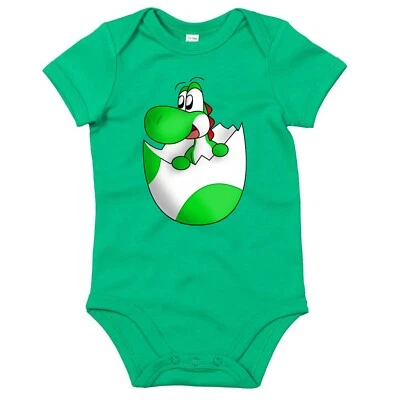 Blondie & Brownie Fun Baby Strampler Body Shirt Baby Yoshi Ei Mario Luigi Super