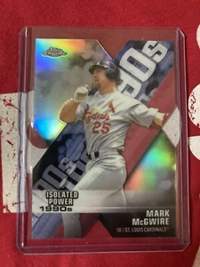 Inserto troquelado eléctrico aislado cromado Mark McGwire 2020 Topps SP Cardinals A's - Imagen 1 de 2