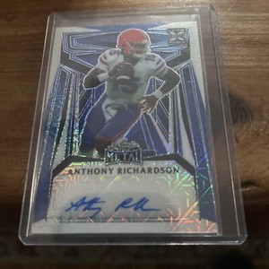Anthony Richardson 2023 Leaf Blue Parallel Auto # 5/5 Sp