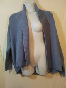 New A New Day Women's Long Sleeve Open Front Chunky Knit Cardigan Sz Med Blue - Picture 1 of 6