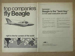 1/1967 PUB BEAGLE AIRCRAFT B.206-S FLUGZEUG AIRCRAFT FLUGZEUG ORIGINAL ANZEIGE - Bild 1 von 1