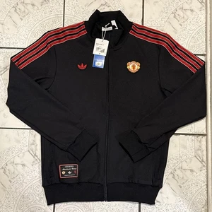 New Adidas Manchester United Terrace Icon Track Top Jacket Men’s Sz Small JF0358 - Picture 1 of 5
