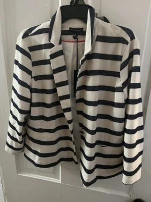 Blazer para mujer XL azul marino a rayas nuevo negocio  Foto 1 de 4