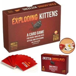 New Exploding Kittens Card Game Original Fun Family Adults & Kids - Picture 1 of 14