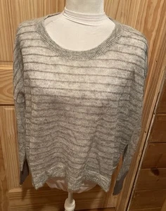 Duffy Women’s Gray Knitted Sweater Wool & Mohair Blend Size Small ~ EUC - Picture 1 of 6