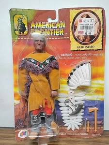 AMERICAN FRONTIER GERONIMO 8" POSABLE ACTIONFIGUR Indianer 1994 DSI - Bild 1 von 12