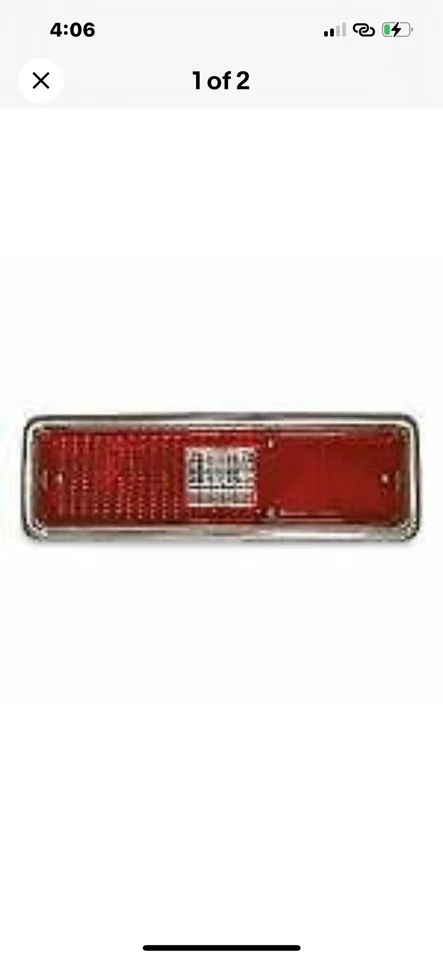 Conjunto de lámpara trasera reproducción mano derecha Chevrolet Chevy Il Nova 1972 E2-2795 Foto 1 de 2