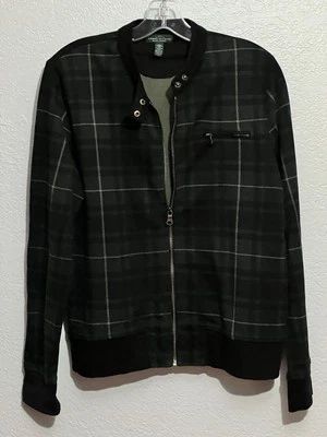 Chaqueta Ralph Lauren Bombardero a Cuadros Moto Mujer’s Larga Cremallera Preppy Old Money Academia Foto 1 de 4