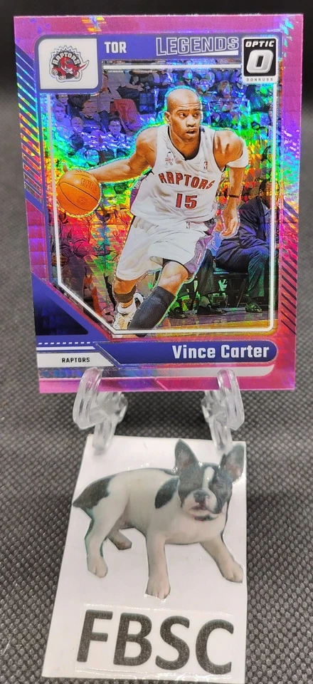 2024-25 Panini Optic VINCE CARTER Pink Hyper Prizm Silver Toronto Raptors NBA - Image 1 of 1