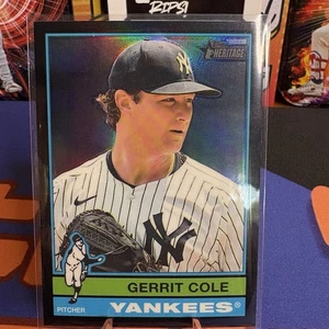 2025 Topps Heritage Garrett Cole - Black Border Chrome #D/76 SSP NY Yankees - Bild 1 von 6
