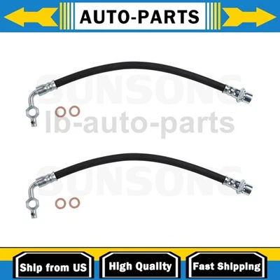 Для 1993-1997 Toyota Land Cruiser 4,5 л передний внешний тормозной шланг линия Sunsong 2 шт. - Изображение 1 из 4