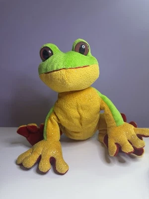 WEBKINS TREE FROG GREEN YELLOW RED SPARKLE - Image 1 of 4
