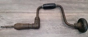 Vtg 14" Manual Hand Drill Tool With Bit - Picture 1 of 10