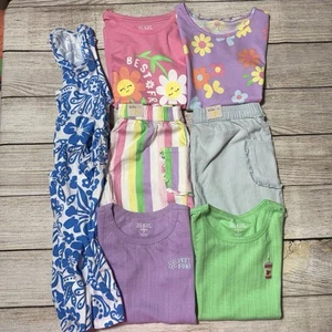 Girl Lot Of Clothes Size 7 For Spring And Summer. NWT! Colorful, Casual, 7 Piece - Picture 1 of 24