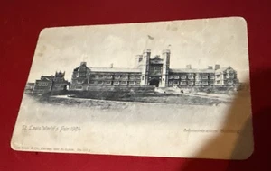 VINTAGE RPPC POSTKARTE ST LOUIS WELTAUSSTELLUNG 1904 VERWALTUNGSGEBÄUDE - Bild 1 von 2