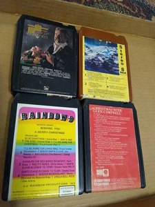 Christmas 8 TRACK Lot (4) Kenny Rogers John Denver Glen Campbell Willie Nelson + - Picture 1 of 7