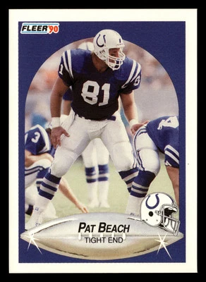 Pat Beach 1990 Fleer #227 Indianapolis Colts FOOTBALL *075 - Image 1 of 2