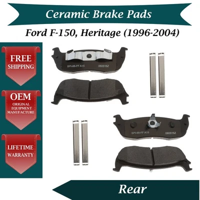 Nuevo kit de pastillas de freno traseras de cerámica OE para Ford F-150 1996-2004 garantía de por vida Foto 1 de 4