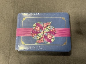 KREATIVE ERINNERUNGEN 5x7 BLAUE GEFÜHLE SAMMELALBUM ALBUM MIT GOLDAKZENTEN + SEITEN - Bild 1 von 7