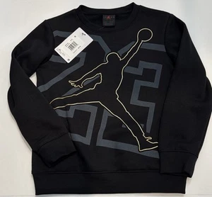 Air Jordan Little Boys Black Sweatshirt Size 7 Brand New‼️ - Picture 1 of 4