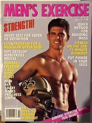 Men’s Exercise magazine - February 1993 - Gay Interest - Image 1 of 2