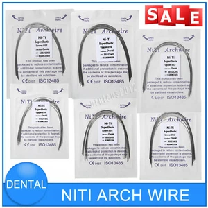 Dental Orthodontic Super Elastic Niti Round Arch Wire Ovoid Form Arch wires CE - Picture 1 of 80