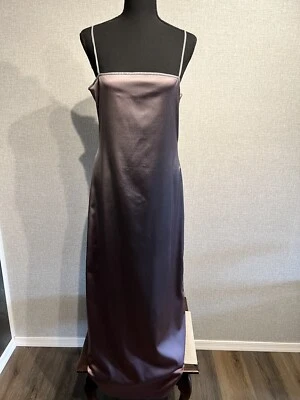 Tahari размер 10 женщин отлива сливы официальный клуб платье длинное платье светоотражающий отделки - Изображение 1 из 4