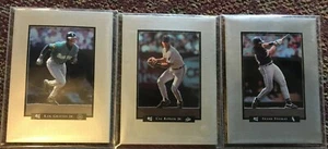 Frank Thomas, Cal Ripkin Jr, Ken Griffey Jr 94 Superslam 5-1/2x7-1/2 3D doble pliegue  - Imagen 1 de 1