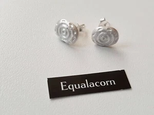 Pendientes espiral plata 925 símbolo joyería - NUEVO - Imagen 1 de 1