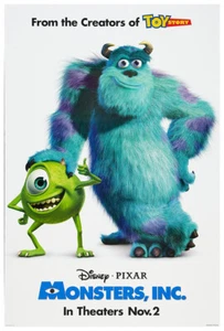 Monsters Inc - 2001 - Pixar - Disney - Movie Poster - US Release Teaser #1 - Bild 1 von 5