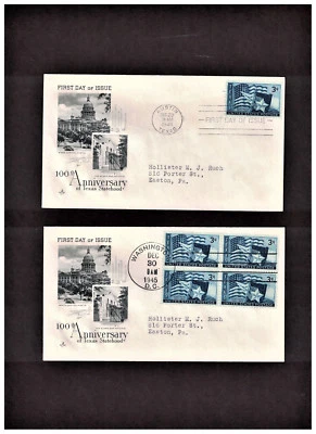 2 3c TEXAS STATE HOOD FDC ART CRAFT / SCOTT # 938 - Image 1 of 2