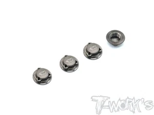Tuerca de rueda de bloqueo automático liviana Tworks TO-306BK 1/8 con cubierta - titanio - Imagen 1 de 1