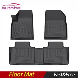 Floor Mats FloorLiner for 2017-2023 Cadillac XT5 - Full Set, Black Cargo Liner - Picture 1 of 11