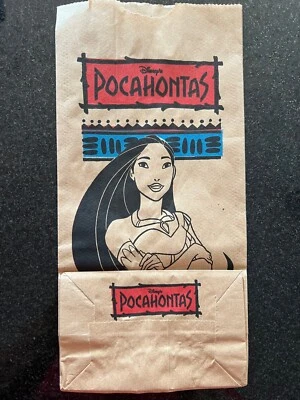 Bolsa de almuerzo de papel Disney Pocahontas - ENVÍO GRATUITO - Nueva y sin daños Foto 1 de 3